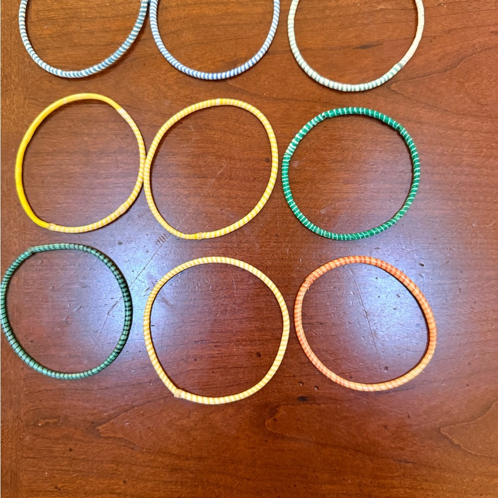 Colorful Elastic Jelly Bracelet Set